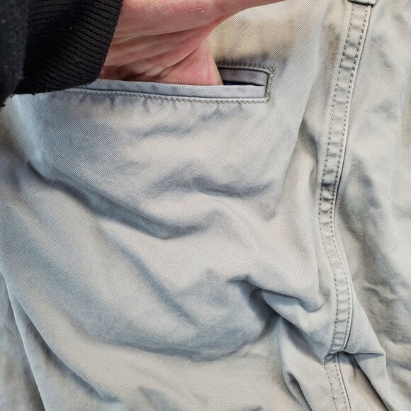 Bonobos Chino Pants Slim Tailored Mens Size 33x30 Light Gray Cotton Pockets - Picture 7 of 11